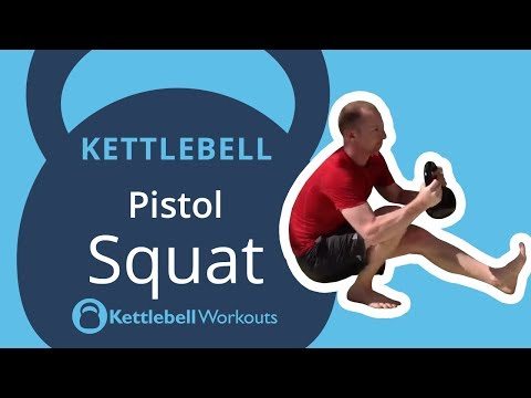 Kettlebell Pistol Squat or Single Leg Squat | Quick Demo