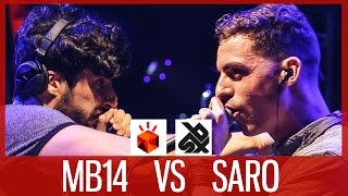 that guy on the right always has the best reactions lol.（00:00:31 - 00:15:34） - MB14 vs SARO | Grand Beatbox LOOPSTATION Battle 2017 | SEMI FINAL