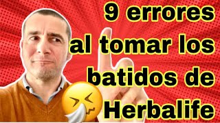 9 ERRORES ❌  Cómo tomar los batidos Formula 1 de Herbalife para controlar peso