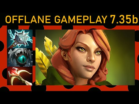 ⭐Windranger 20 Kills! Offlane Gameplay 7.35b - Dota 2 Top MMR