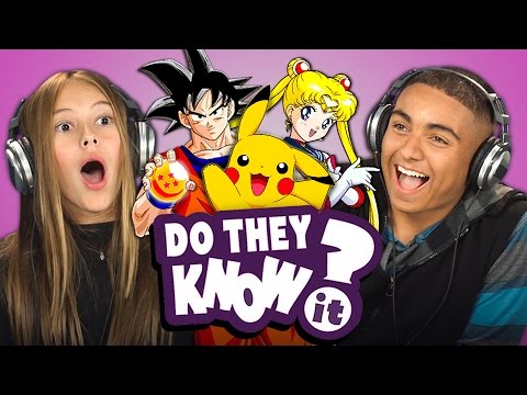好懷念！90年代卡通知多少？ (DO TEENS KNOW 90s ANIME? (REACT: Do They Know It))