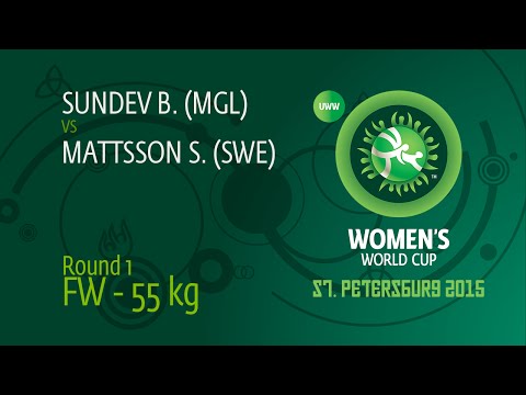 55 kg - Sofia Magdalena MATTSSON (SWE) df. Byambatseren SUNDEV (MGL), 2-0