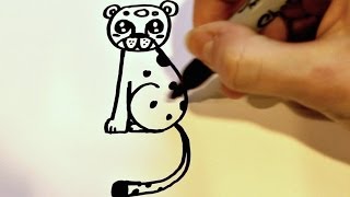 How to Draw a Cartoon Leopard