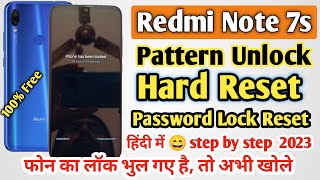 Redmi Note 7s Pattern/Password Unlock | Mi Note 7s Hard Reset | Redmi Note 7s Phone Lock Reset 2023