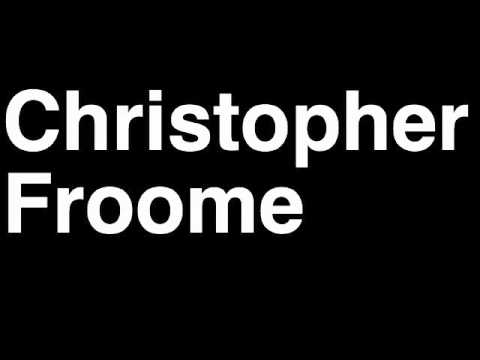 How to Pronounce Christopher Froome Great Britain Bronze Medal Road Cycling London 2012 Olympics