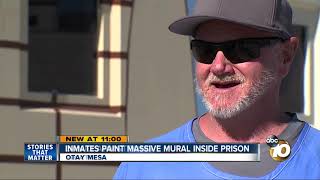 Menendez brothers help paint massive mural in SD prison