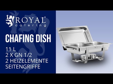 Video - Chafing Dish - 2 x GN 1/2 - 11 L - 2 Brennstoffbehälter