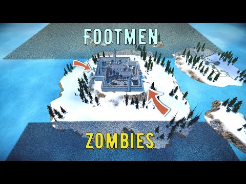 Battle For Castle: Zombies vs Samurai vs Footmen - UEBS 2