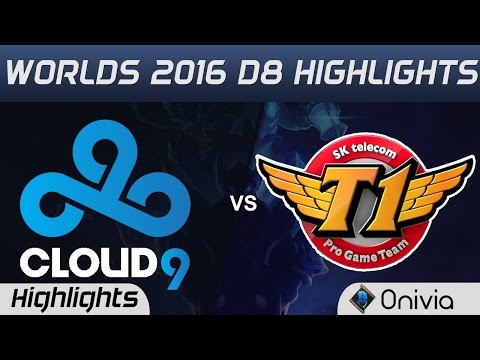 C9 vs SKT Highlights Worlds 2016 D8 Cloud9 vs SK Telecom T1