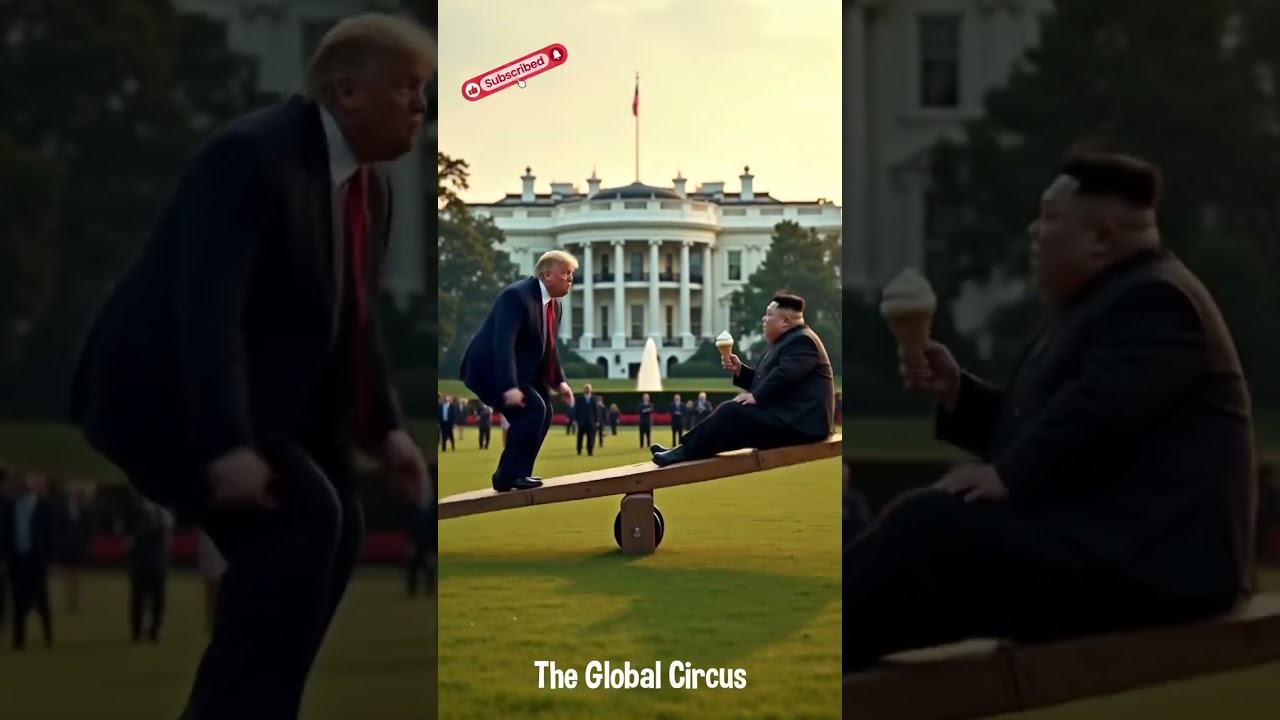 Donald Trump and Kim Jung Un have some fun Together 😂😂 #politics #funny #trump #memes #kimjungun
