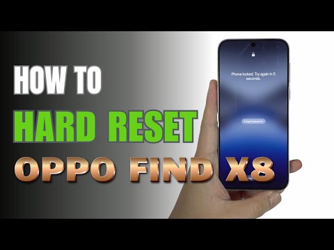 How to Hard Reset Oppo Find X8 | Remove Password
