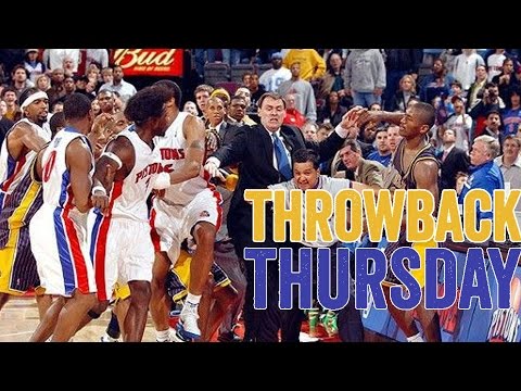 Pacers vs. Pistons Brawl [Throwback Thursday: Malice at the Palace] Video