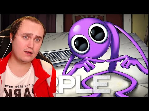PURPLE SAD BACK STORY - Parasite | Rainbow Friends Animation | Reaction