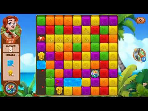 Lost Island Blast Adventure Level 468 - No Boosters