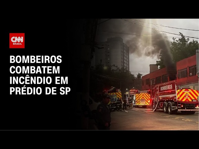 Incêndio atinge galpão no Bom Retiro, no centro de SP | CNN NOVO DIA