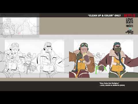 2D ANIMATION REEL 2025 - "TIE DOWN AND CLEAN UP & COLOR"