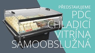Chladicí vitrína Tefcold PDC 126 VS SL LED, samoobslužná, ventilovaná