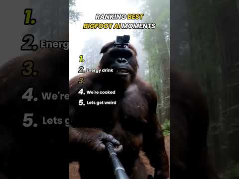 Ranking the Best Bigfoot AI Moments #Top5 #BigfootAI #DailyFiveFeed #Bigfoot #AIcompilation #FunnyAI