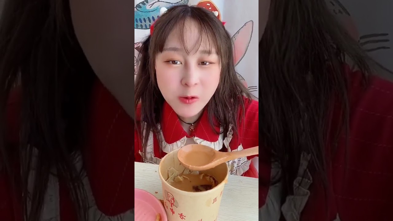 Cute Girl Eating (ASMR & Mukbang) # 1364