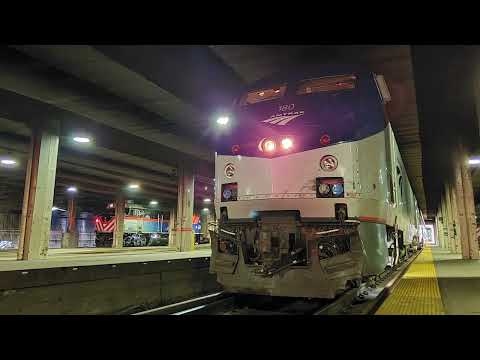 🎧 8 HOUR Amtrak Ambient Audio ASMR Recordings: Horn, Engine Chug, & Track Sounds 🎧