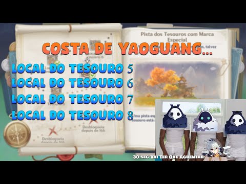 Tesouro Especial Costa de Yaonguang  Local do Tesouro 5,6,7,8