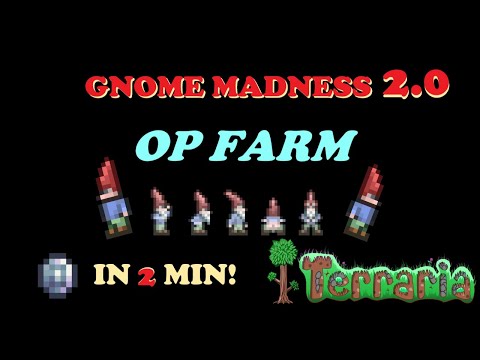 Gnome Farm 2.0 - 1 platinum every 2 min on day1! Terraria Early Game Guides.