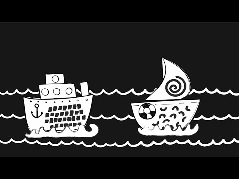 Baby Sleep Sensory Calming Relaxing Soothing high contrast fun video Boats Classical piano lullaby