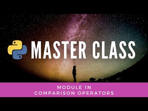 Comparison Operators Python Master Class 1n