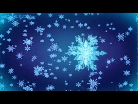 3D Snowflakes Falling Background Motion Graphic Free...