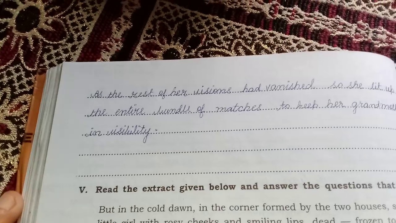 Little match girl workbook question answers, 2020-2021