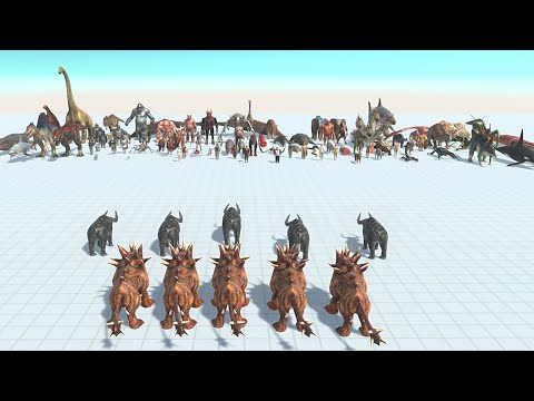 5X HELLHOUND & GORGON VS FACTION - Animal Revolt Battle Simulator