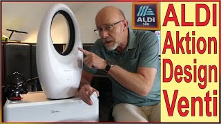 ALDI Aktion Design Ventilator mit LED Licht & Fernbedienung zum Top Preis - Kühle Brise inklusive