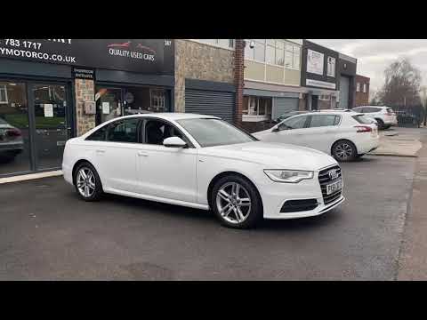 AUDI A6 2.0L 2014 2.0 TDI ULTRA S LINE (S/S) 4DR 64REG DIESEL MANUAL WHITE