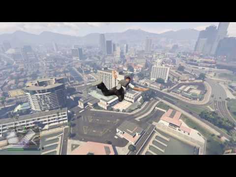 GTA 5 Online Landing On My Chest From A Helicopter And Surviving!