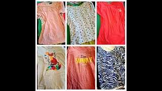 Balík 557/25 – 5 Kg Dámská trička a tílka, 1. jakost + cream, 36 ks