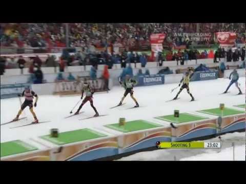 11.03.2012 Biathlon WM Ruhpolding Massenstart Winner Martin Fourcade(full)