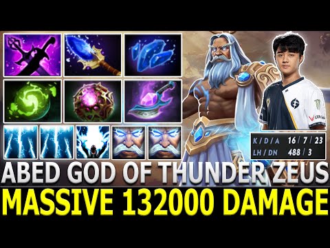ABED [Zeus] Massive 132000 Damage vs Rank 1 Wisper [Timbersaw] & Grandmaster [Bloodseeker] | Dota 2