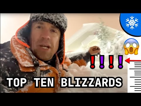 Top Ten Blizzards Caught on Camera - Last Decade!
