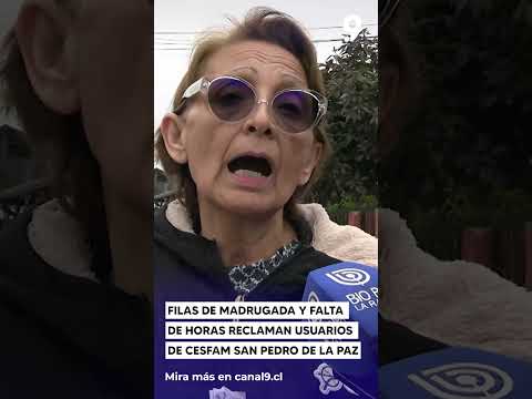 FILAS DE MADRUGADA Y FALTA DE HORAS RECLAMAN USUARIOS DE CESFAM SAN PEDRO de la paz