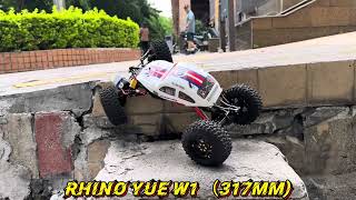RhinoRC YUE W1 317mm Rig RC Crawler Running Test!