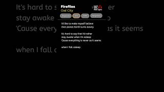Download lagu Owl City - Fireflies (Lyrics) mp3