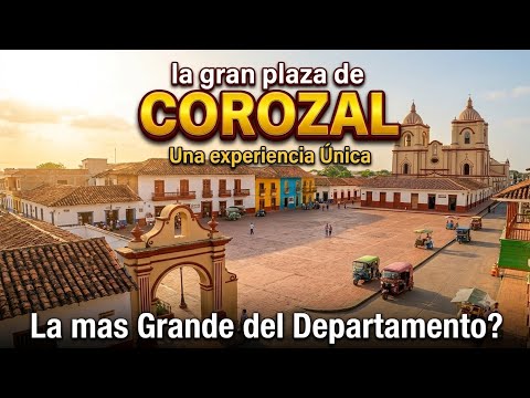 Así es La PLAZA de COROZAL en SUCRE | estas son sus CALLES y su GENTE 