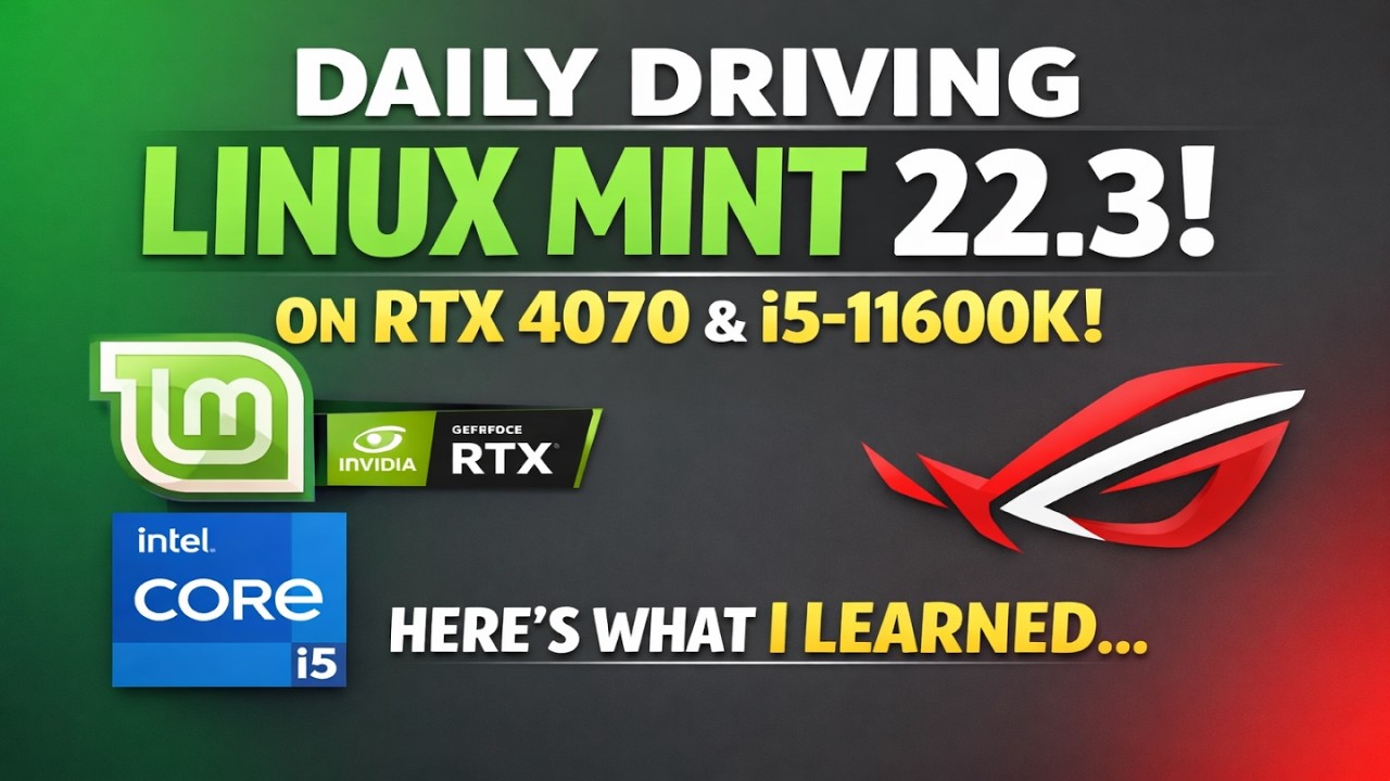I Daily Drove Linux Mint 22.3 Cinnamon on RTX 4070 on Asus ROG Strix — Here’s What Happened