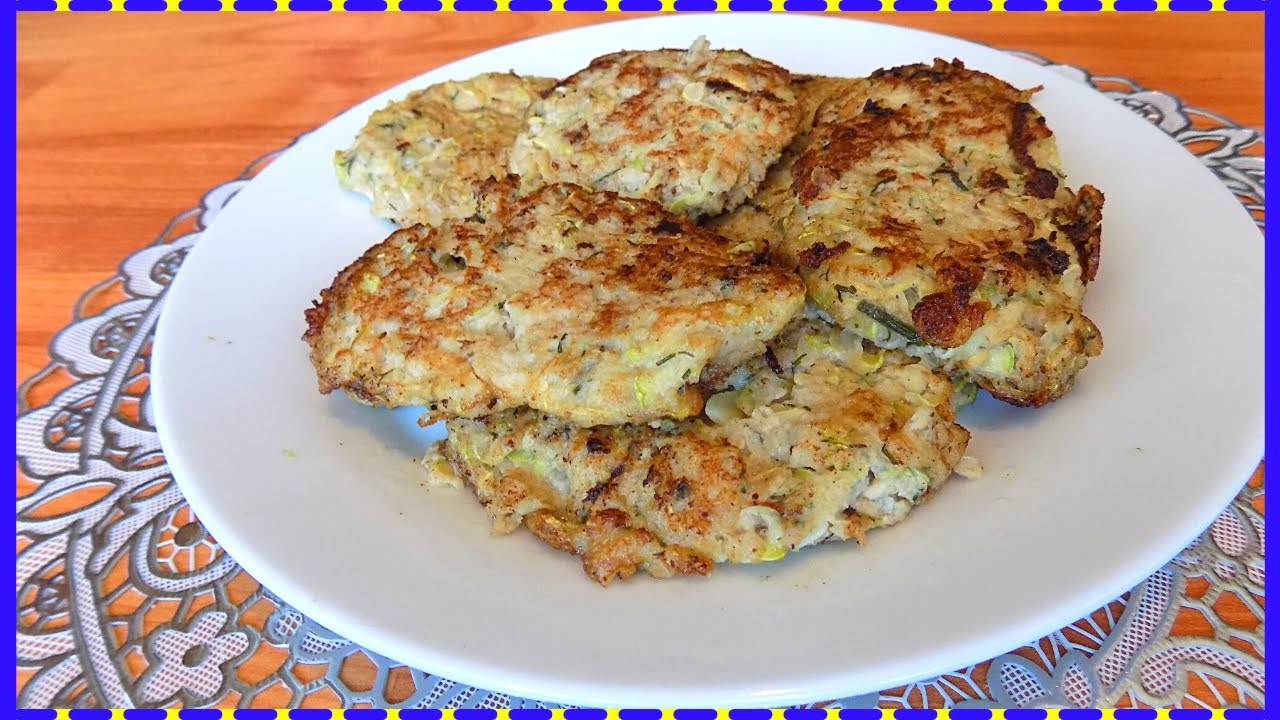 Драники из кабачка с куриным фаршем
