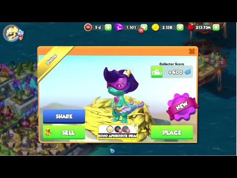 Hatched Chrono Aphrodite Dragon-Dragon Mania Legends | Birthday Battles Solo Event | DML