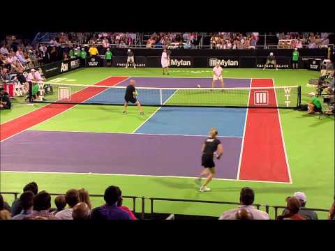 Stefanie Graf Wins Forehand Duel Against Mardy Fish