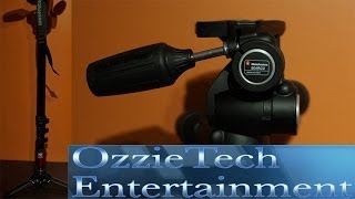 Video thumbnail for Manfrotto 560B-1 Monopod and Manfrotto 804RC2 Head by OzzieTech