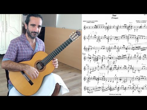 🎶 Sur - Aníbal Troilo | Guitar Arr. by Aníbal Arias 🎸 🎼 「スール」タンゴ - ギター演奏と楽譜 | アニバル・トロイロ＆アニバル・アリアス編曲