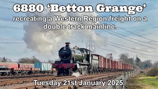 6880 ‘Betton Grange’ works the van train on the Great Central Railway - 21st January 2025.
