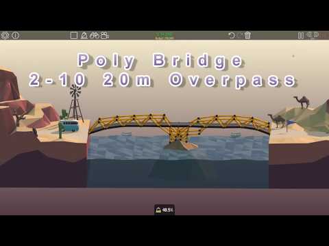 Steam Community Video Poly Bridge 2 10 m Double Overpass